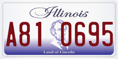 IL license plate A810695