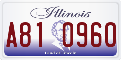 IL license plate A810960