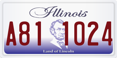 IL license plate A811024