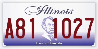 IL license plate A811027