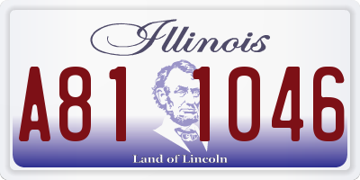 IL license plate A811046