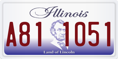 IL license plate A811051