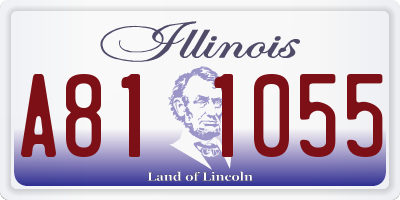 IL license plate A811055