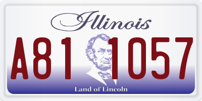 IL license plate A811057