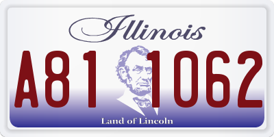IL license plate A811062