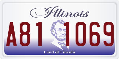 IL license plate A811069