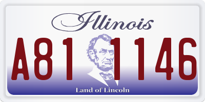 IL license plate A811146