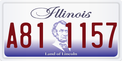 IL license plate A811157