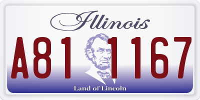 IL license plate A811167