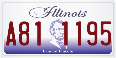 IL license plate A811195