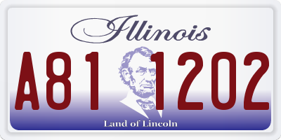 IL license plate A811202