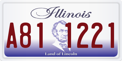 IL license plate A811221
