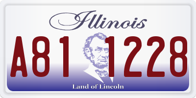 IL license plate A811228
