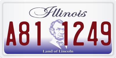 IL license plate A811249