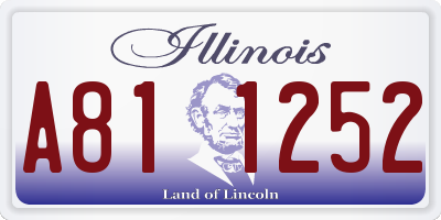 IL license plate A811252