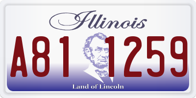 IL license plate A811259