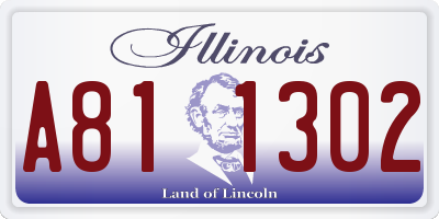 IL license plate A811302
