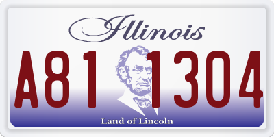 IL license plate A811304