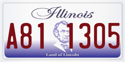 IL license plate A811305
