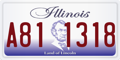 IL license plate A811318