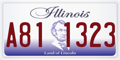 IL license plate A811323