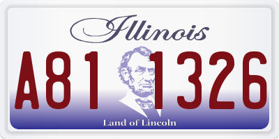IL license plate A811326