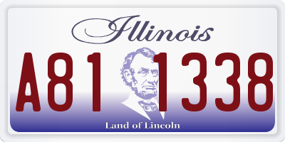 IL license plate A811338