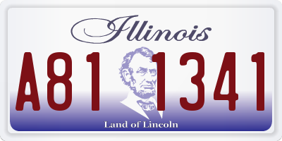 IL license plate A811341