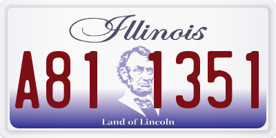 IL license plate A811351