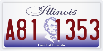 IL license plate A811353