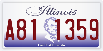 IL license plate A811359