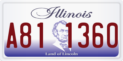 IL license plate A811360