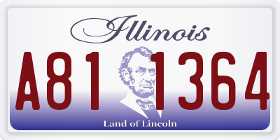 IL license plate A811364