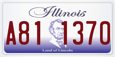 IL license plate A811370