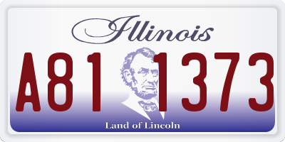IL license plate A811373