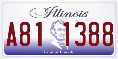 IL license plate A811388