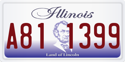 IL license plate A811399