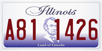 IL license plate A811426