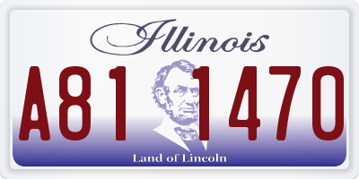 IL license plate A811470