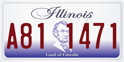 IL license plate A811471