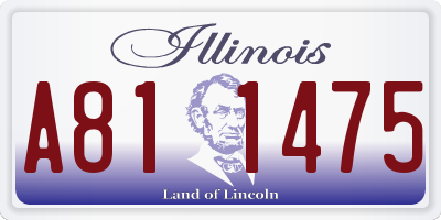 IL license plate A811475