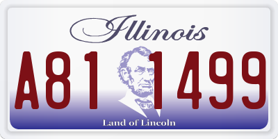 IL license plate A811499
