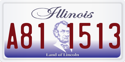 IL license plate A811513