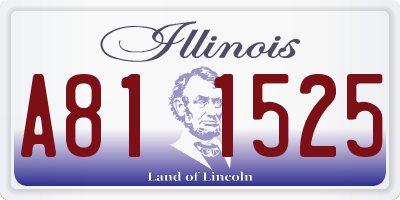 IL license plate A811525