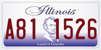 IL license plate A811526