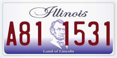 IL license plate A811531