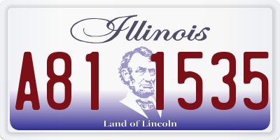IL license plate A811535