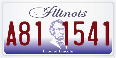 IL license plate A811541