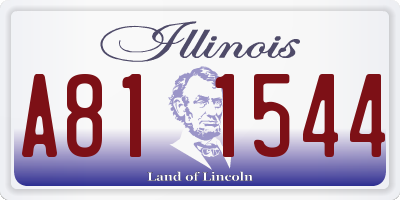 IL license plate A811544