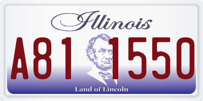 IL license plate A811550